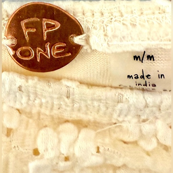 NWT Free People Ona Ruched Convertible Cream‎ Miniskirt - Picture 9 of 14